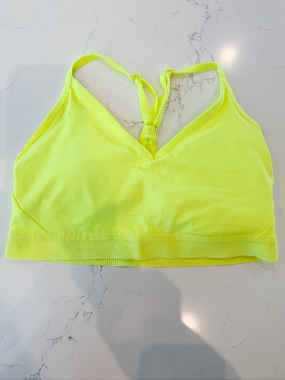 Athletic Works Neon Yellow Racerback Sports Bra ( Never Been Worn)